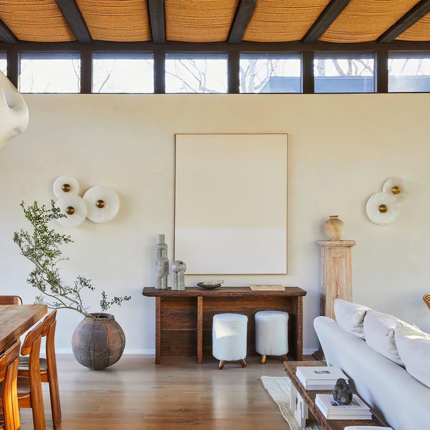Runde Alabaster Wandleuchte – Stilvolles Licht Mit Eleganten Akzenten 5
