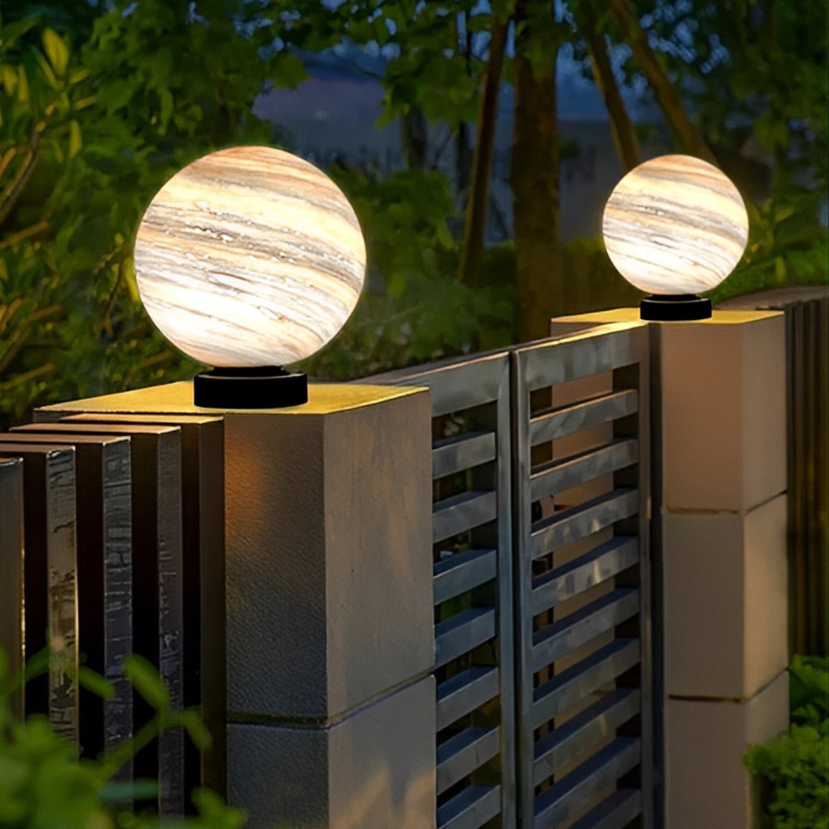 Runde Glas Planeten Design – Wasserdichte Außenleuchten Für Einladende Atmosphären 4