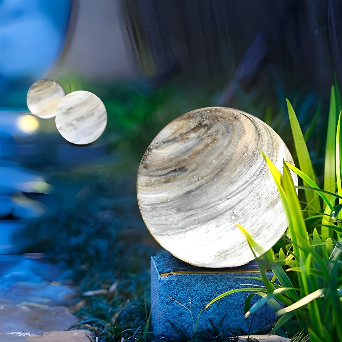 Runde Glas Planeten Design – Wasserdichte Außenleuchten Für Einladende Atmosphären 6