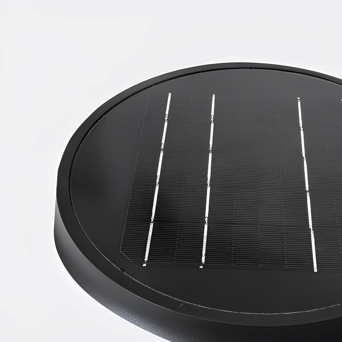 Runde Wasserdichte LED Solar Schwarz – Elegante Außenleuchten Für Jeden Garten 4