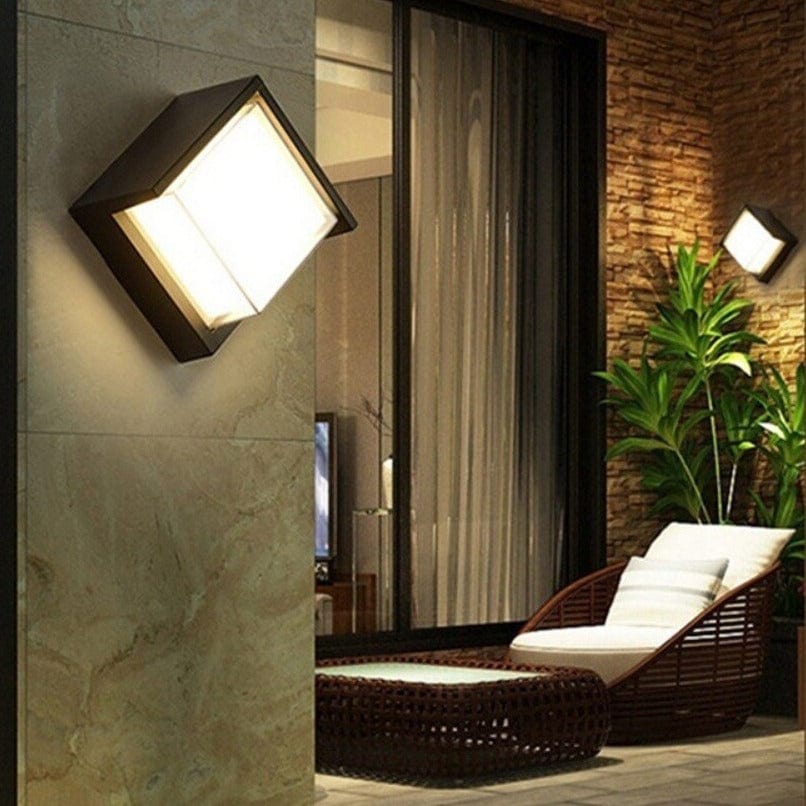 SOLVENA Außen Wandlampe – Elegante Geometrische Formen für Ihren Außenbereich 2