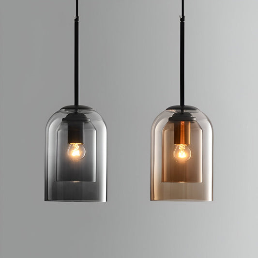 **Schicke Doppelglas Pendelleuchte – Stilvolles Licht für Ihr Zuhause** 1