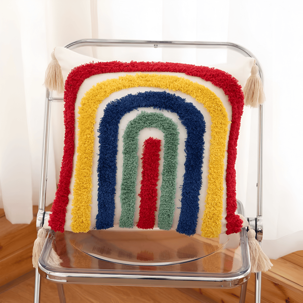 **Schicke Karierte Wellen Kissenbezug – Bohemian-Eleganz für Ihr Zuhause** 9