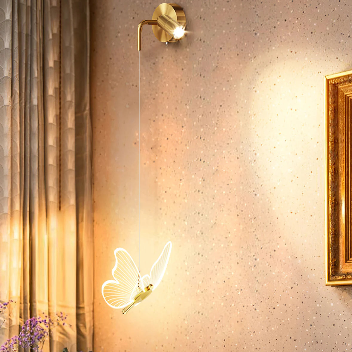 Schmetterlings Wandlampe – Elegantes Lichtspiel für Stilvolle Räume 3