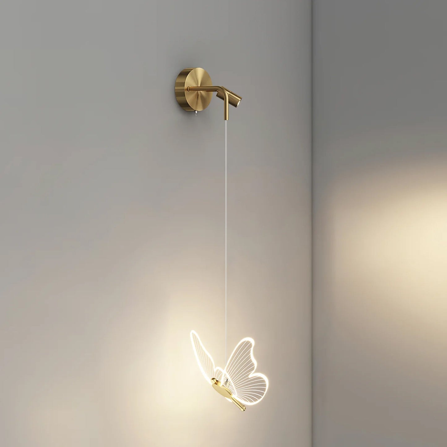 Schmetterlings Wandlampe – Elegantes Lichtspiel für Stilvolle Räume 5