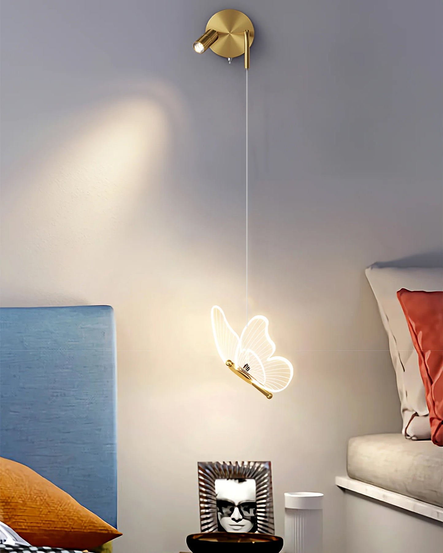 Schmetterlings Wandlampe – Elegantes Lichtspiel für Stilvolle Räume 8