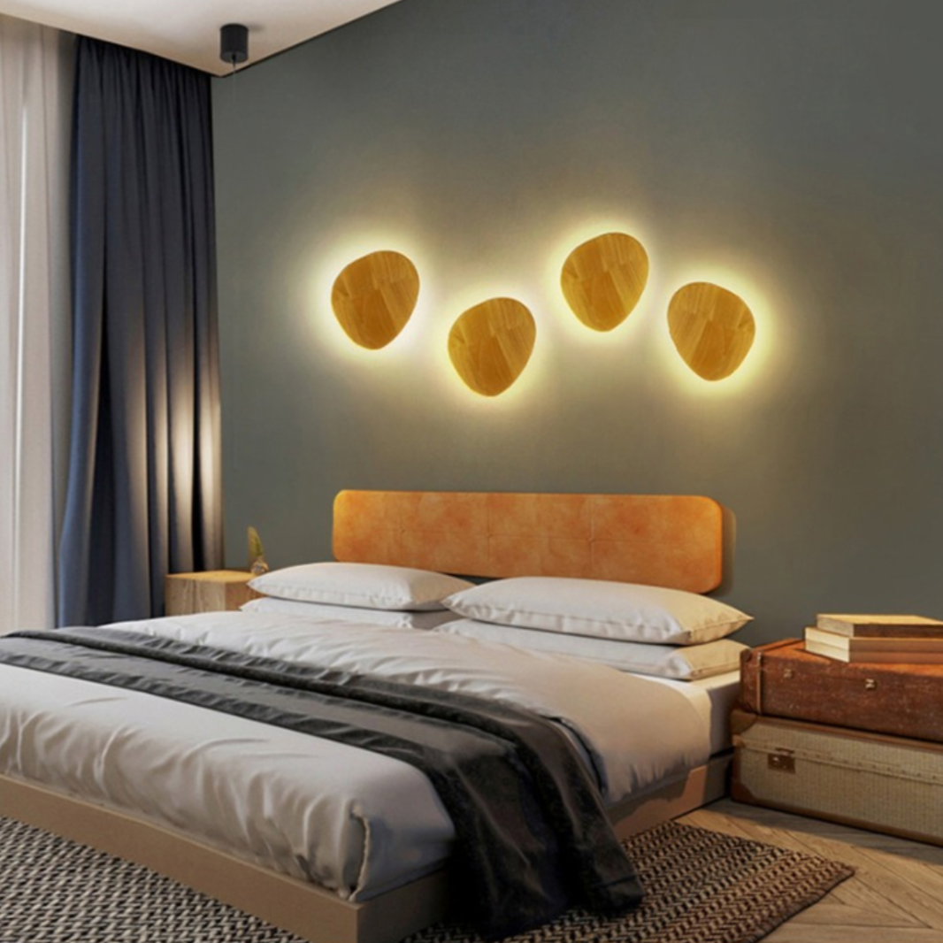 **Skandinavische LED-Wandleuchte Oval** – Elegantes Holzdesign für Ihr Zuhause 2