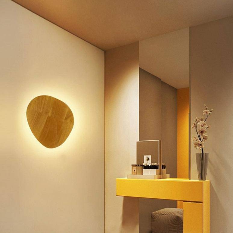 **Skandinavische LED-Wandleuchte Oval** – Elegantes Holzdesign für Ihr Zuhause 3