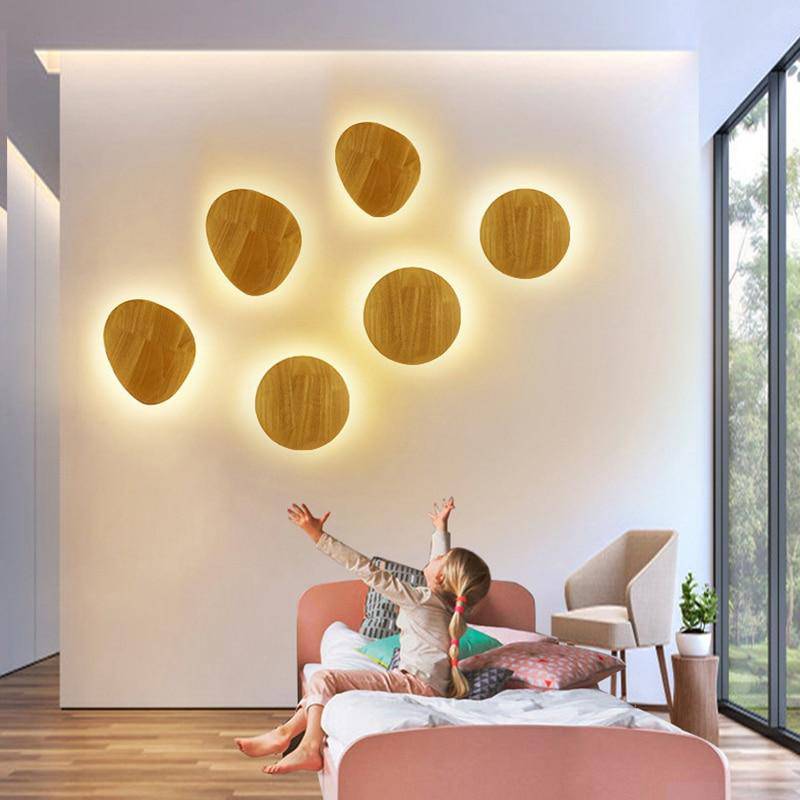 **Skandinavische LED-Wandleuchte Oval** – Elegantes Holzdesign für Ihr Zuhause 4