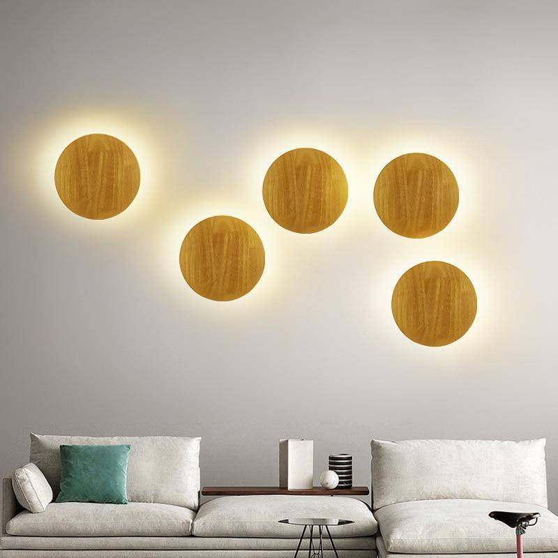**Skandinavische LED-Wandleuchte Oval** – Elegantes Holzdesign für Ihr Zuhause 5