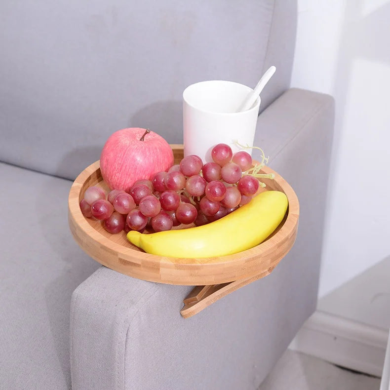 **Sofa-Tablett** – Praktisches Holz-Tablett für Snacks 2