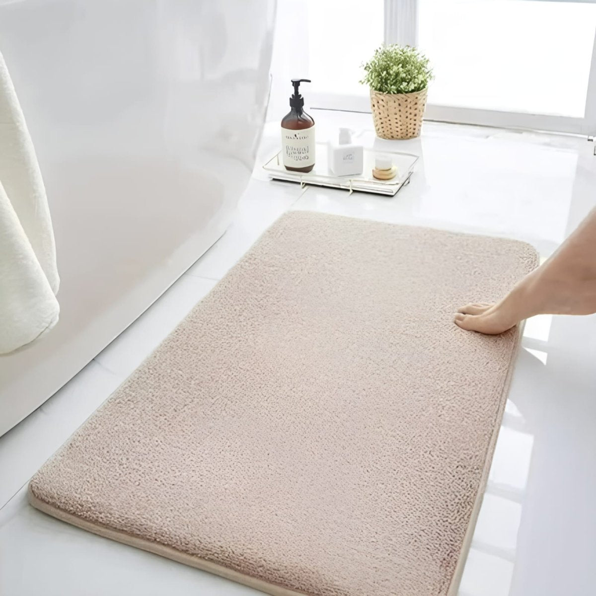 Super Absorbierende Velvet-Anti-Rutsch-Badmatte – Luxuriöse Weichheit Für Ihr Badezimmer 2