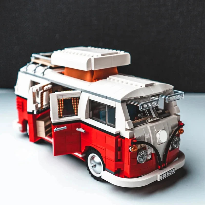 Technisches T1 Camper Van Bausteinset – Kreatives Spielzeug Für Fantasievolles Spielen 1