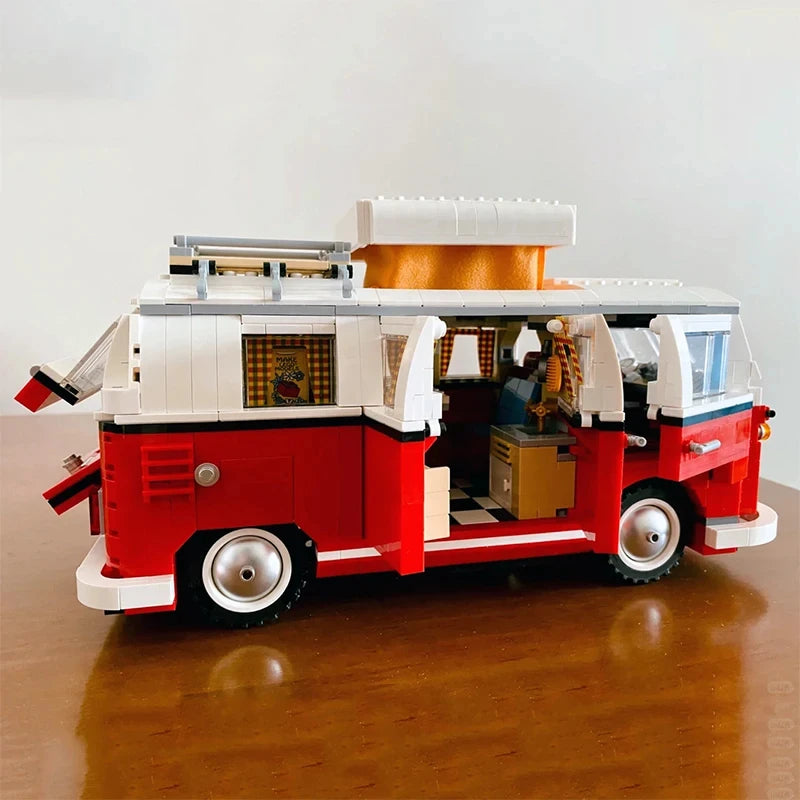 Technisches T1 Camper Van Bausteinset – Kreatives Spielzeug Für Fantasievolles Spielen 3