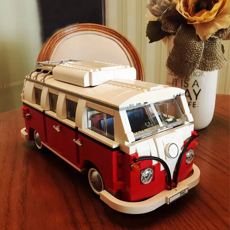 Technisches T1 Camper Van Bausteinset – Kreatives Spielzeug Für Fantasievolles Spielen 4