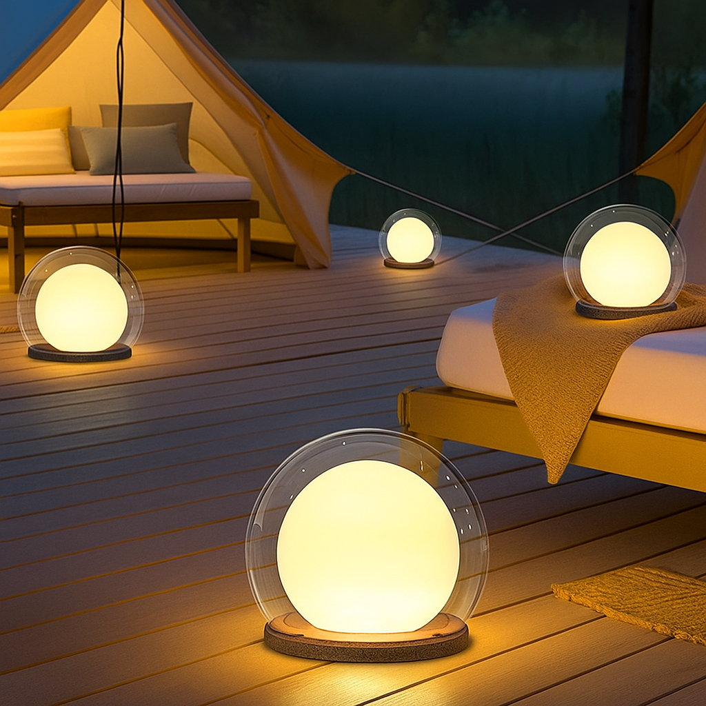 **Thaliora Sonnenenergie Außenlampe – Magische Maanartige Beleuchtung für Ihren Garten** 3