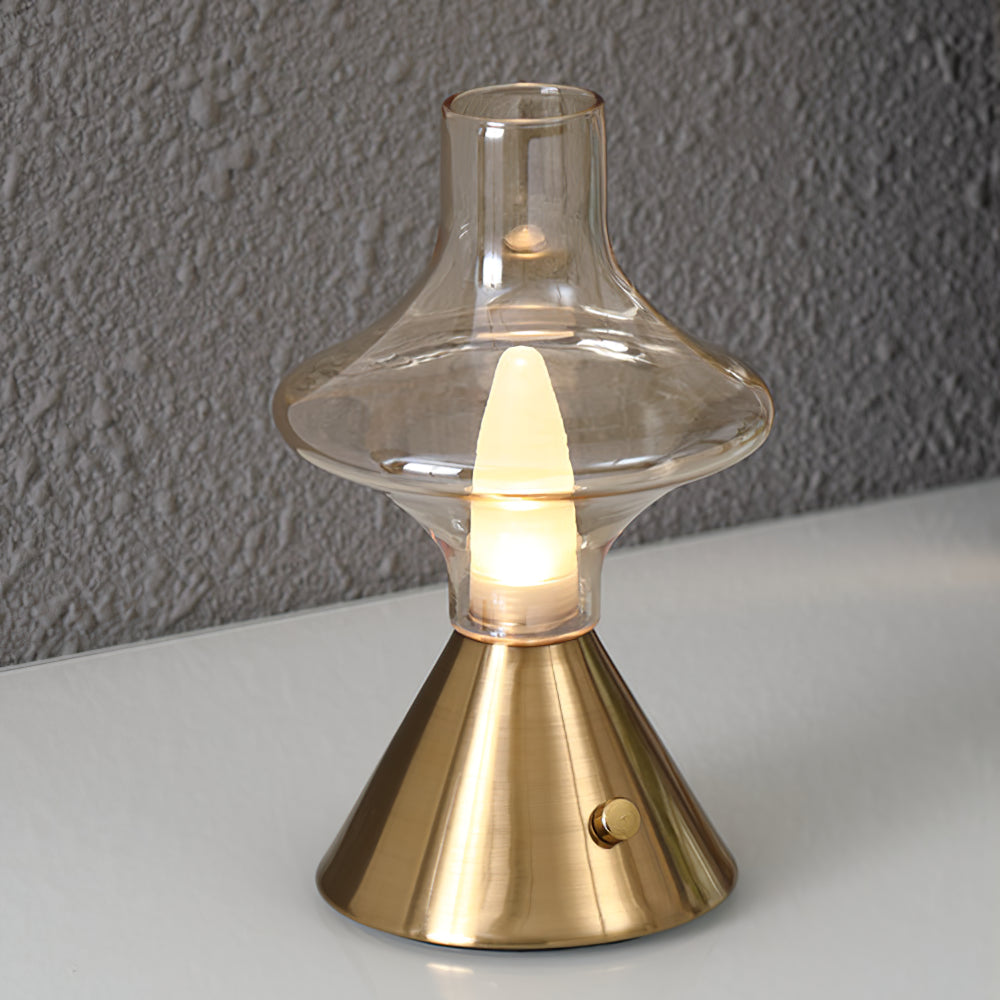 Theater-Tischlampe Mit Akku – Nostalgisches Design Für Elegante Beleuchtung 0
