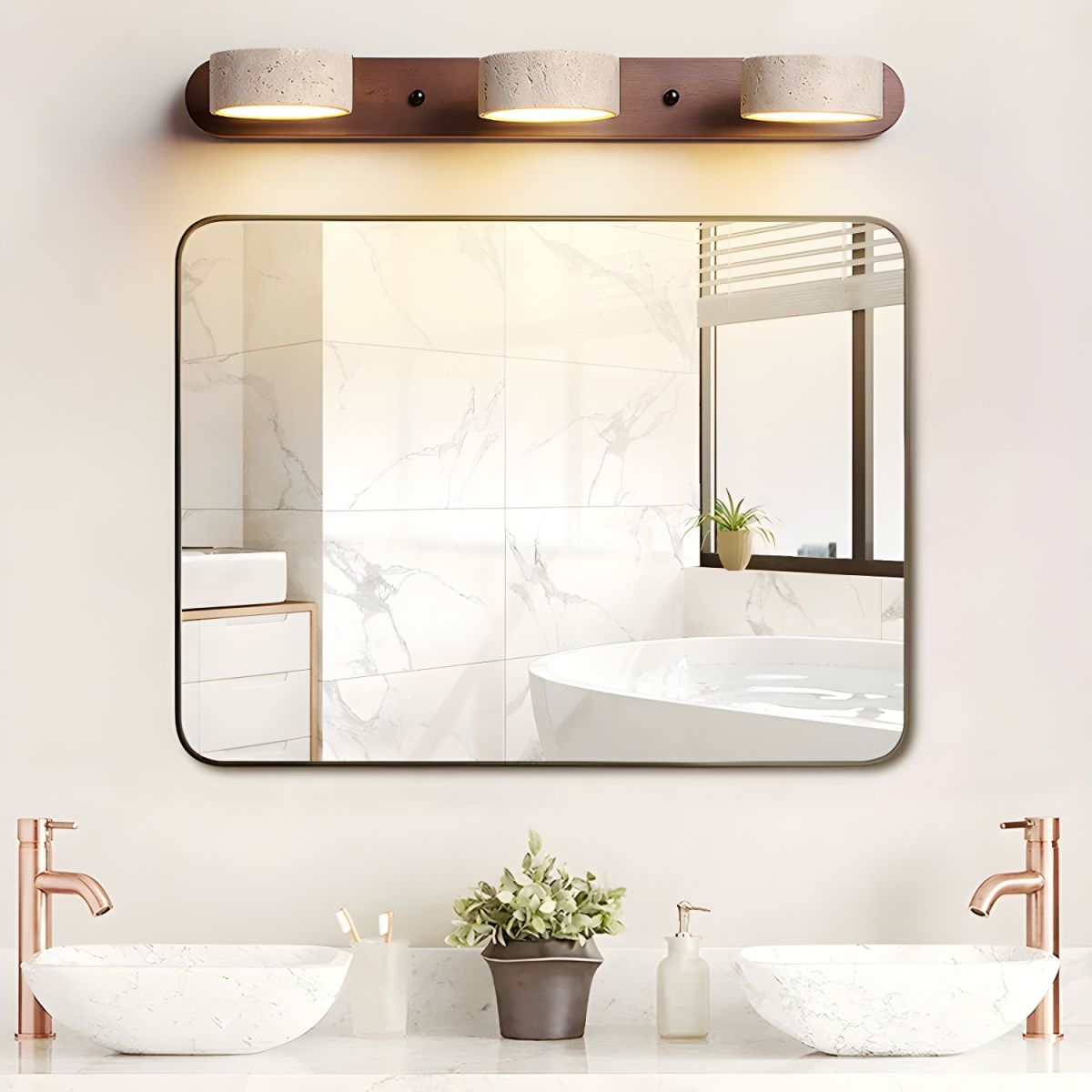 Travertin Duo Wandleuchte – Natürliche Eleganz für Ihr Zuhause 5