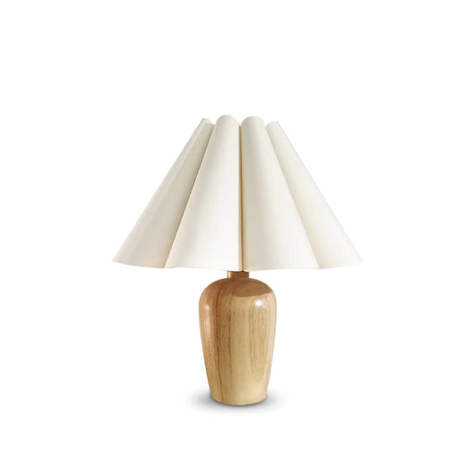 Vintage Fluted Beige Tischlampe – Stilvolle Beleuchtung Für Ihr Zuhause 1