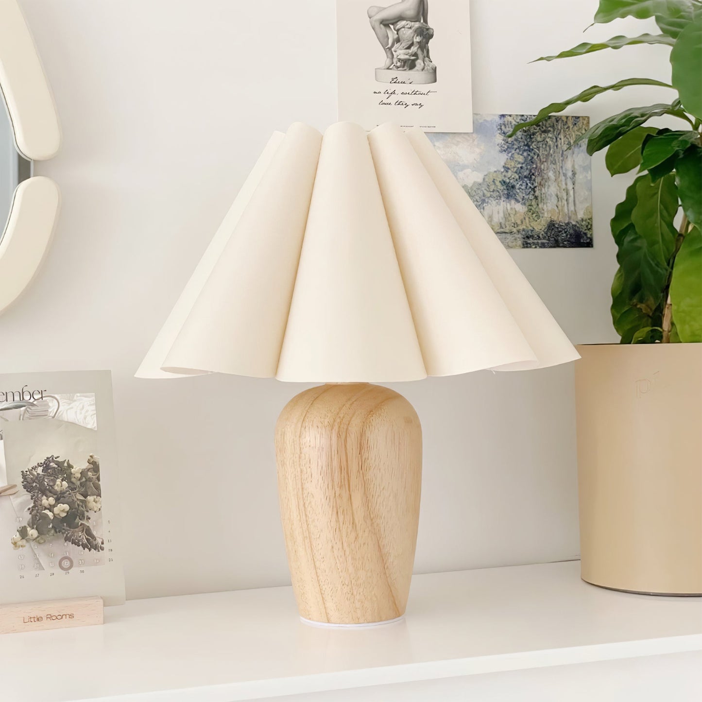 Vintage Fluted Beige Tischlampe – Stilvolle Beleuchtung Für Ihr Zuhause 2