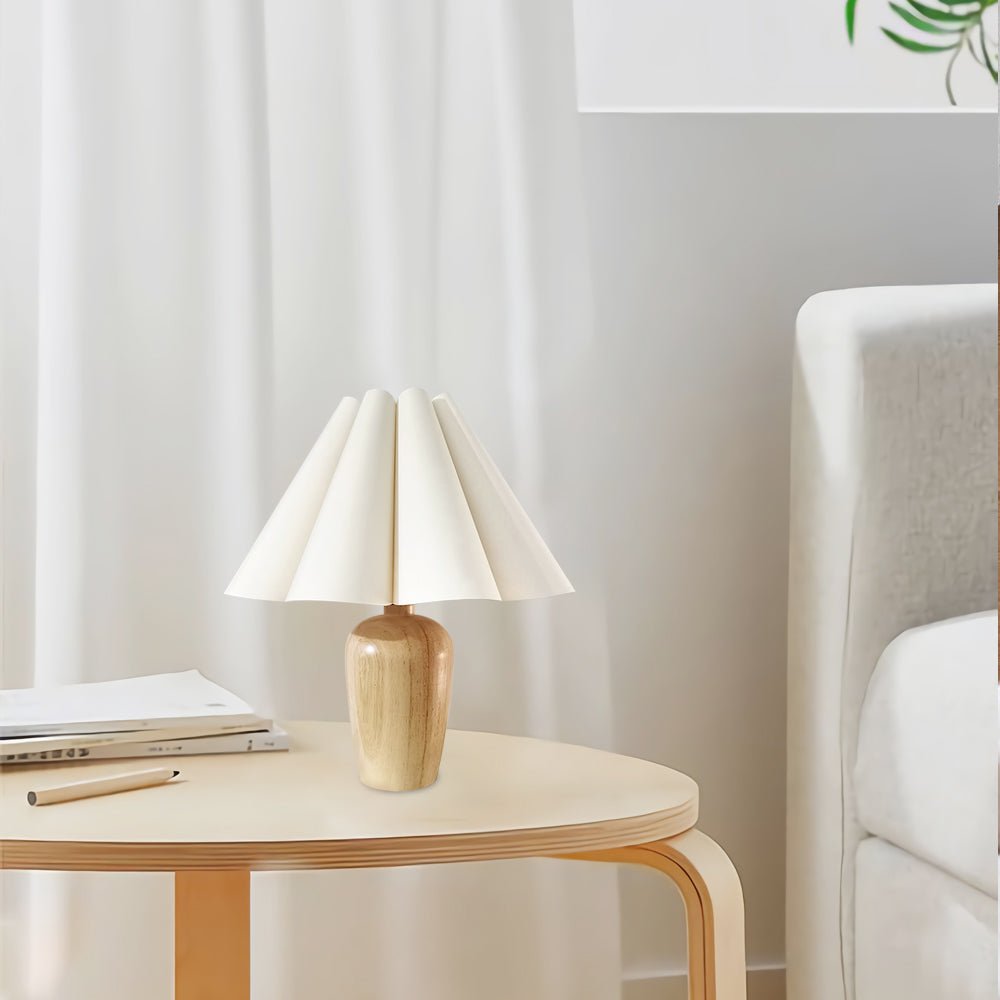 Vintage Fluted Beige Tischlampe – Stilvolle Beleuchtung Für Ihr Zuhause 4