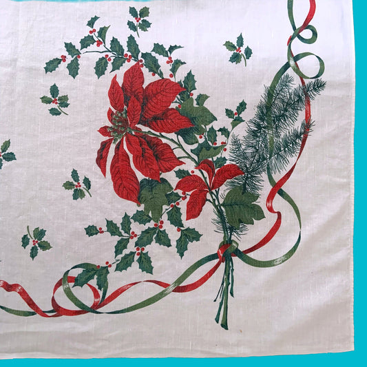 Vintage Rechteckige Weihnachtstischdecke – Festliche Eleganz Für Ihre Feiertage 1