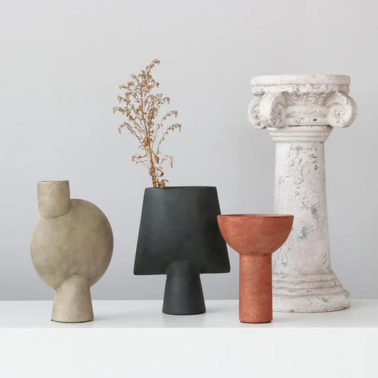 **WABI-SABI-STIL KERAMIKVASE – Handgefertigte Kunst für Ihr Zuhause** 1
