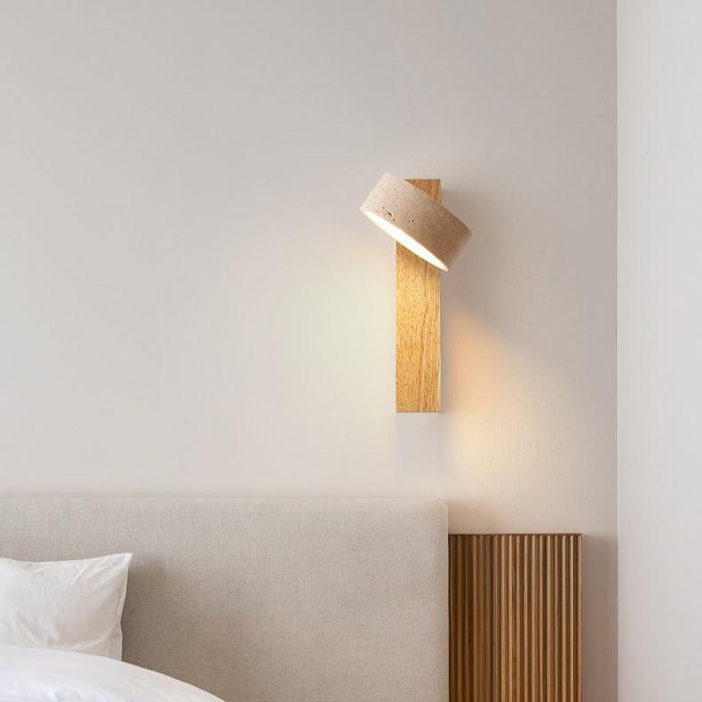 **WABI SABI TRAVERTINWANDLAMPE** – **Elegantes Design mit Sanftem Licht** 8