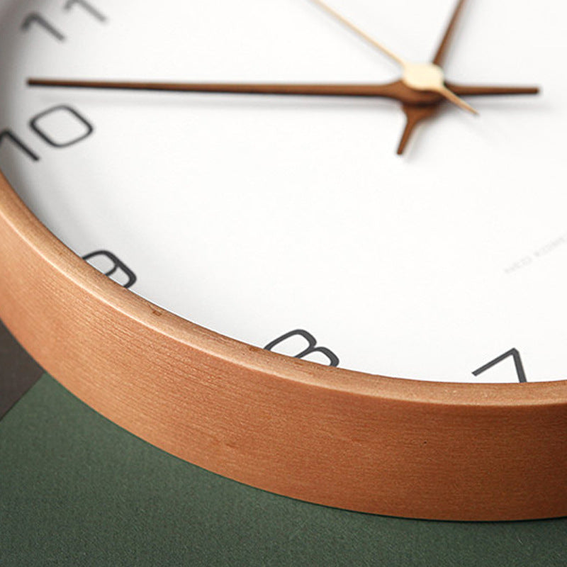 Wanduhr Aus Holz Rund – Stilvolle Zeitmessung Für Einladende Räume 3