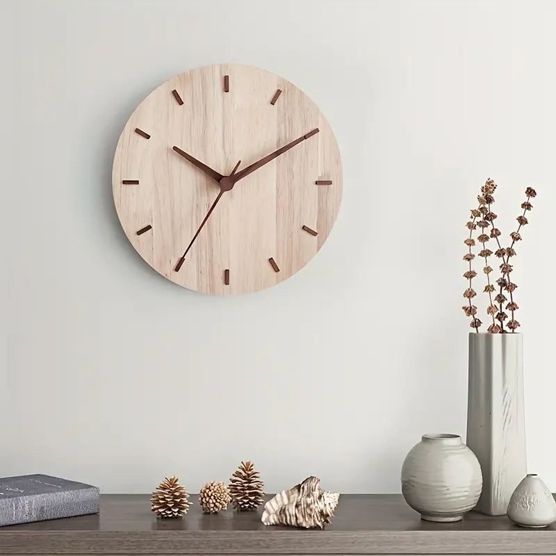 Wanduhr Aus Walnussholz – Stilvolles Design Mit Naturbelassenem Charme 1