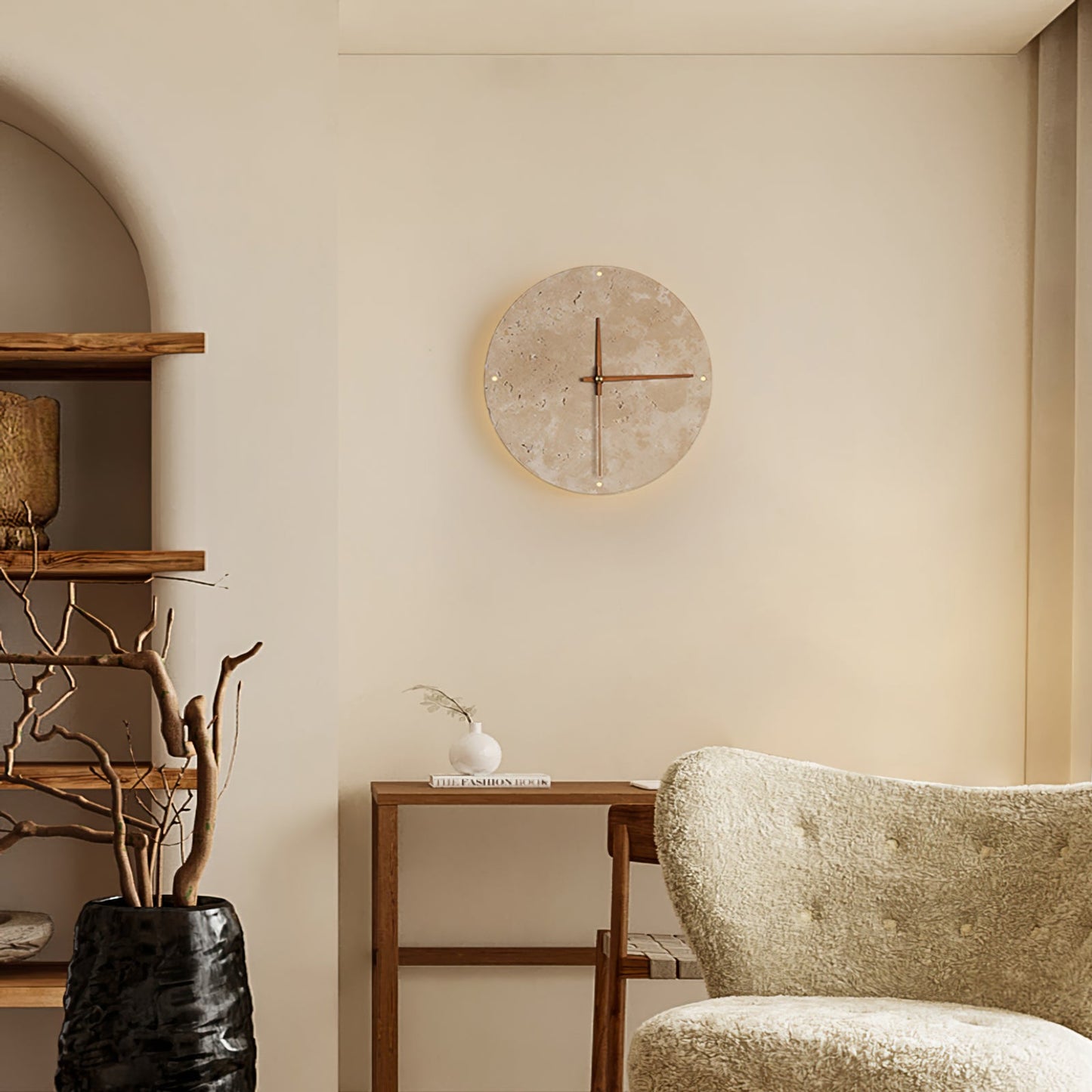 Wanduhr Travertin Lampe – Stilvolle Beleuchtung Für Ihr Zuhause 7