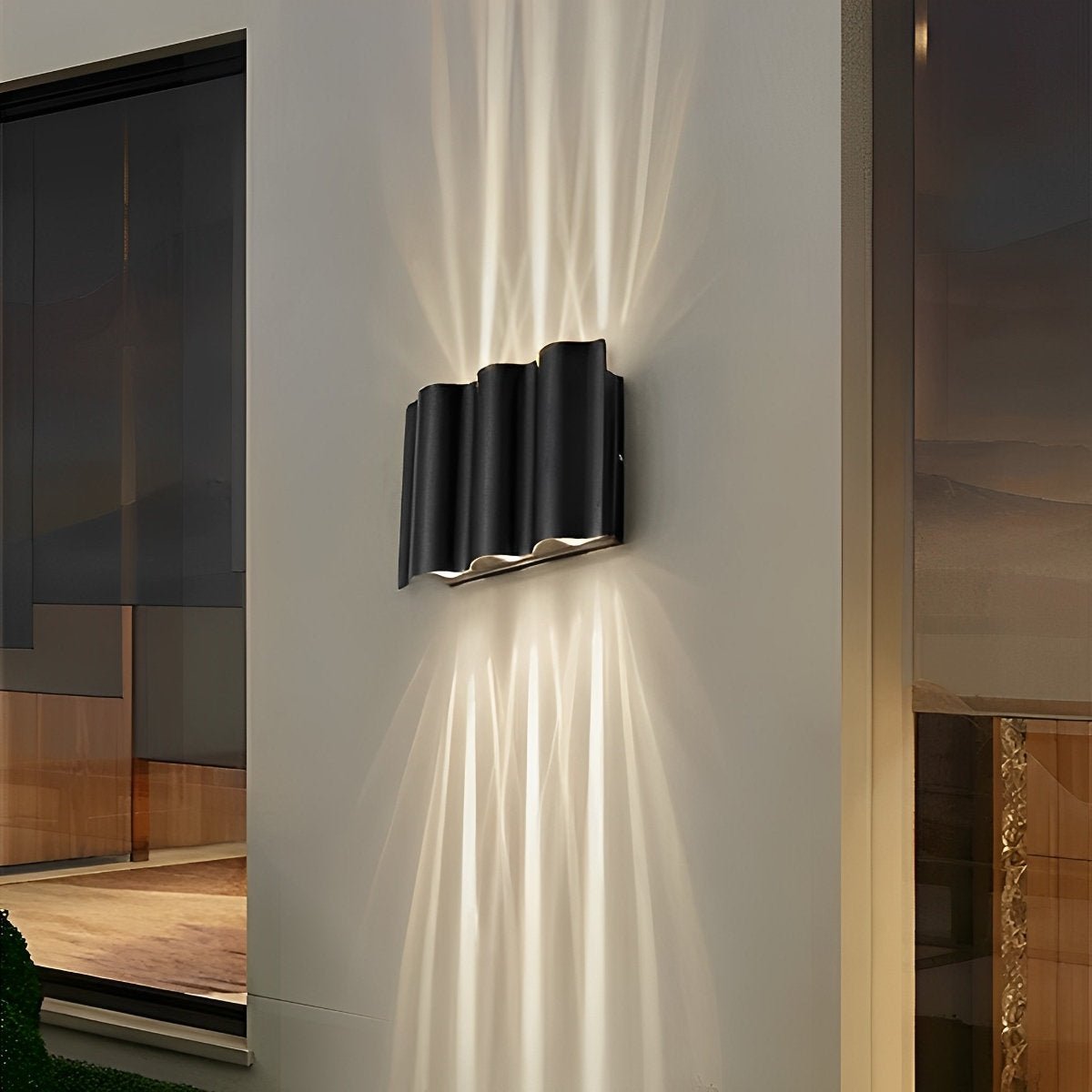 Wasserdichte Moderne Wellen Wandlampe – Stilvolle Außenbeleuchtung Für Elegante Atmosphären 2
