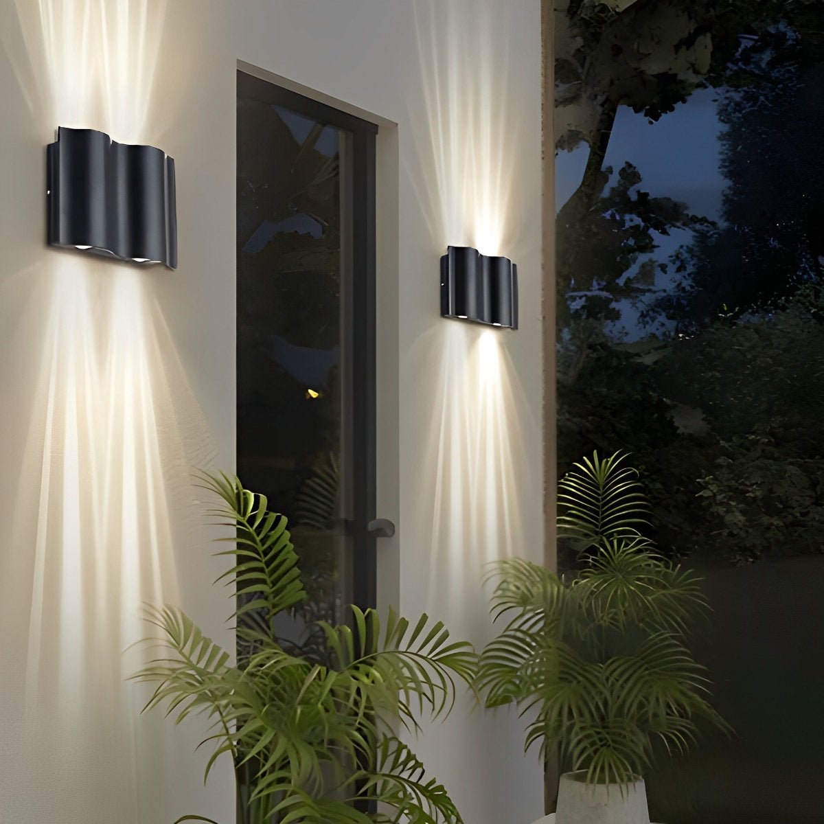 Wasserdichte Moderne Wellen Wandlampe – Stilvolle Außenbeleuchtung Für Elegante Atmosphären 3