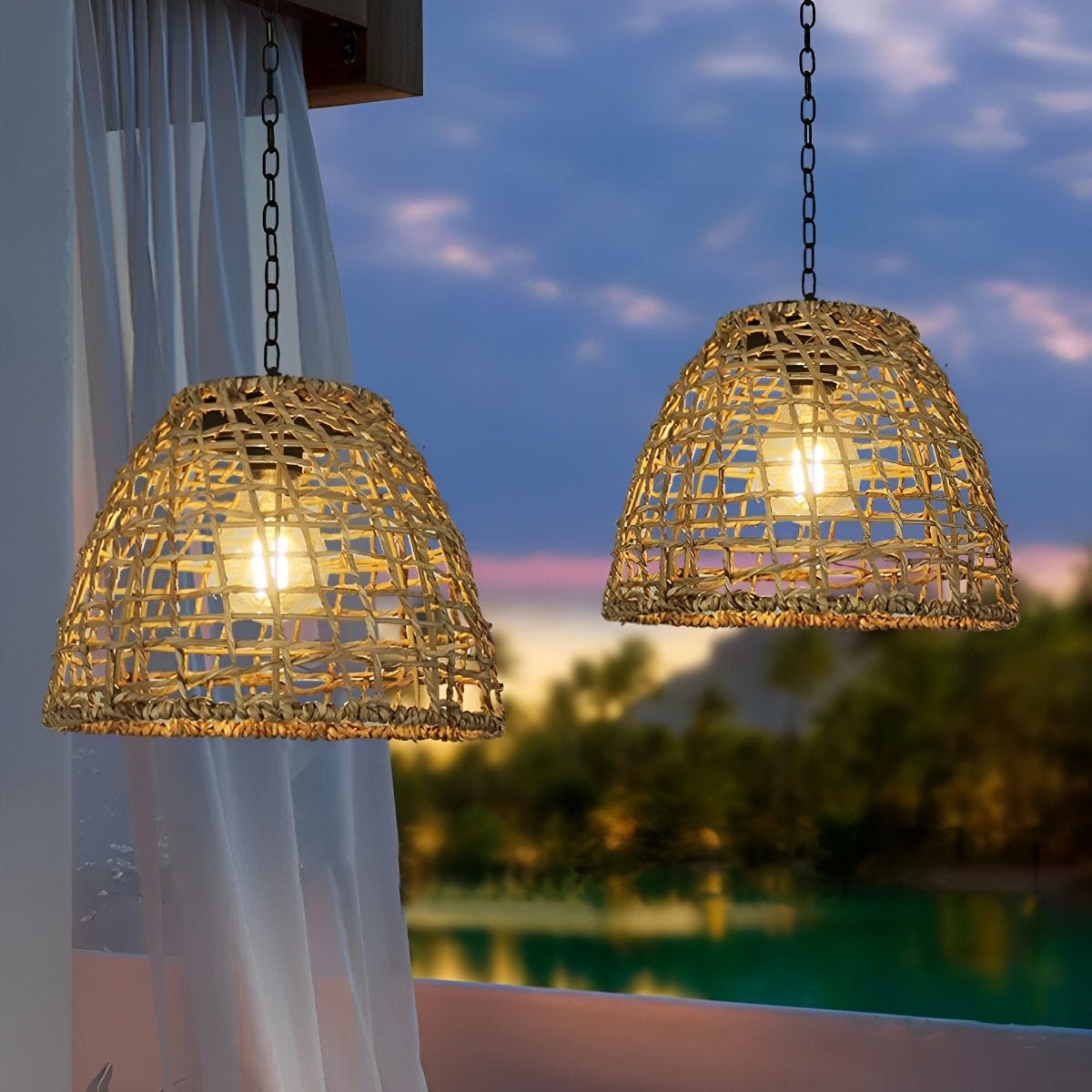Wasserdichte Solar Glockenlaternen – Elegante Beleuchtung für Ihren Garten 2