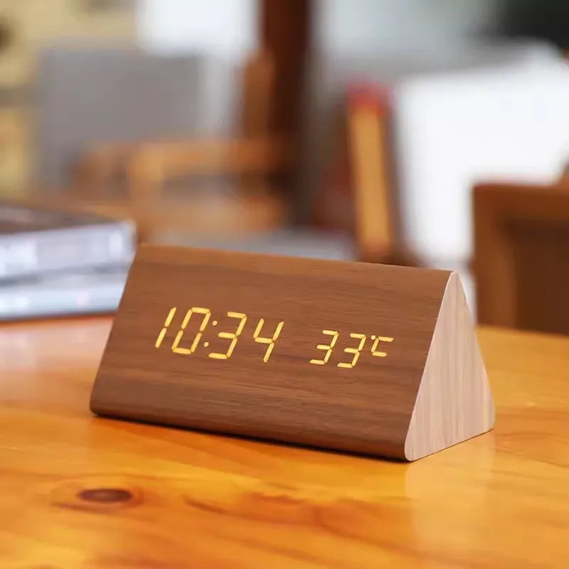 Wecker Woodwatch – Modernes Holzdesign Mit LED-Anzeige 2
