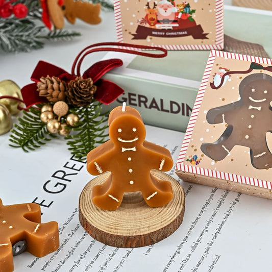 Weihnachten Lebkuchen Mann Aromatherapie Kerze – Einladender Duft für Gemütliche Abende 1