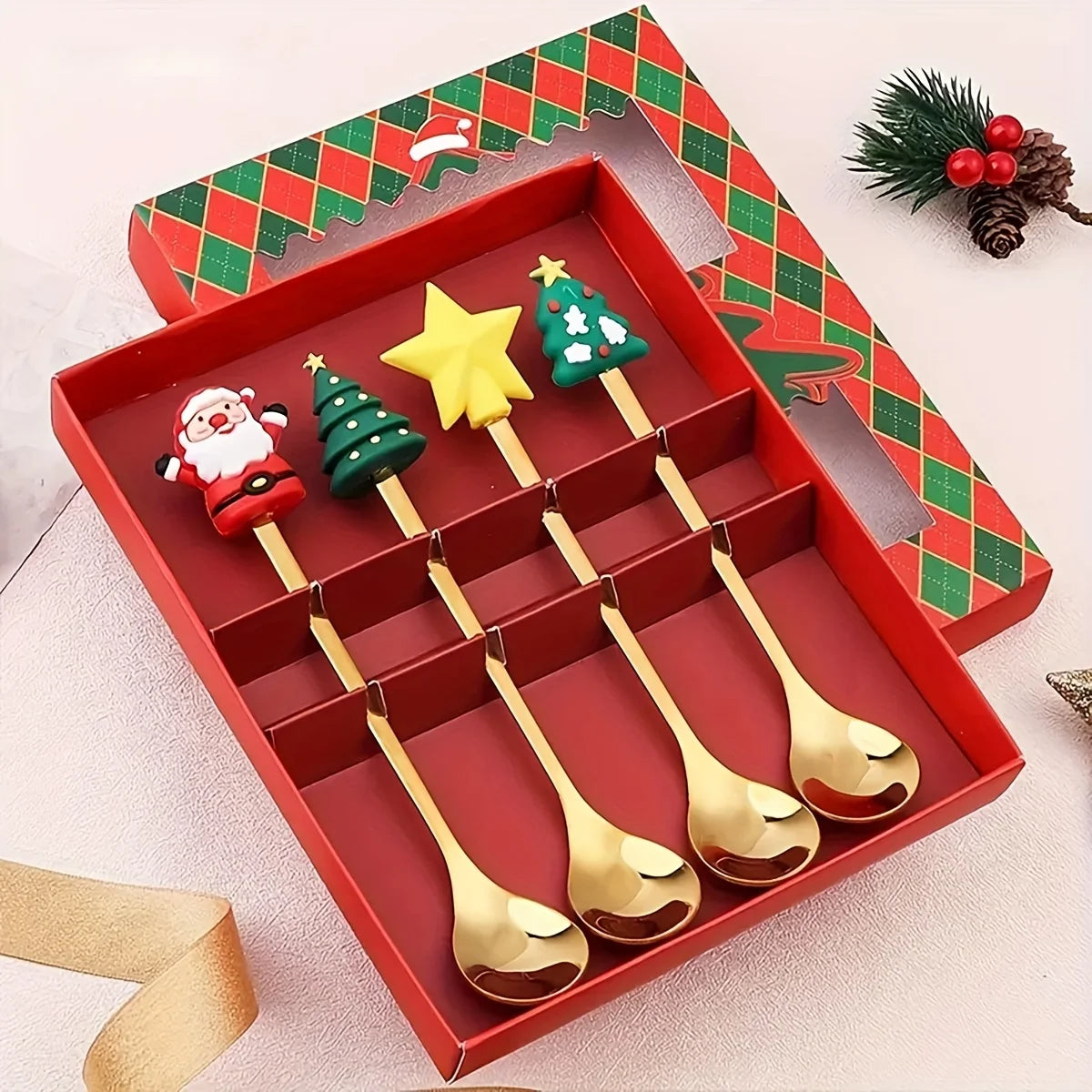 Weihnachtsgabel und Löffel Set – Festliche Atmosphäre für Besondere Anlässe 3