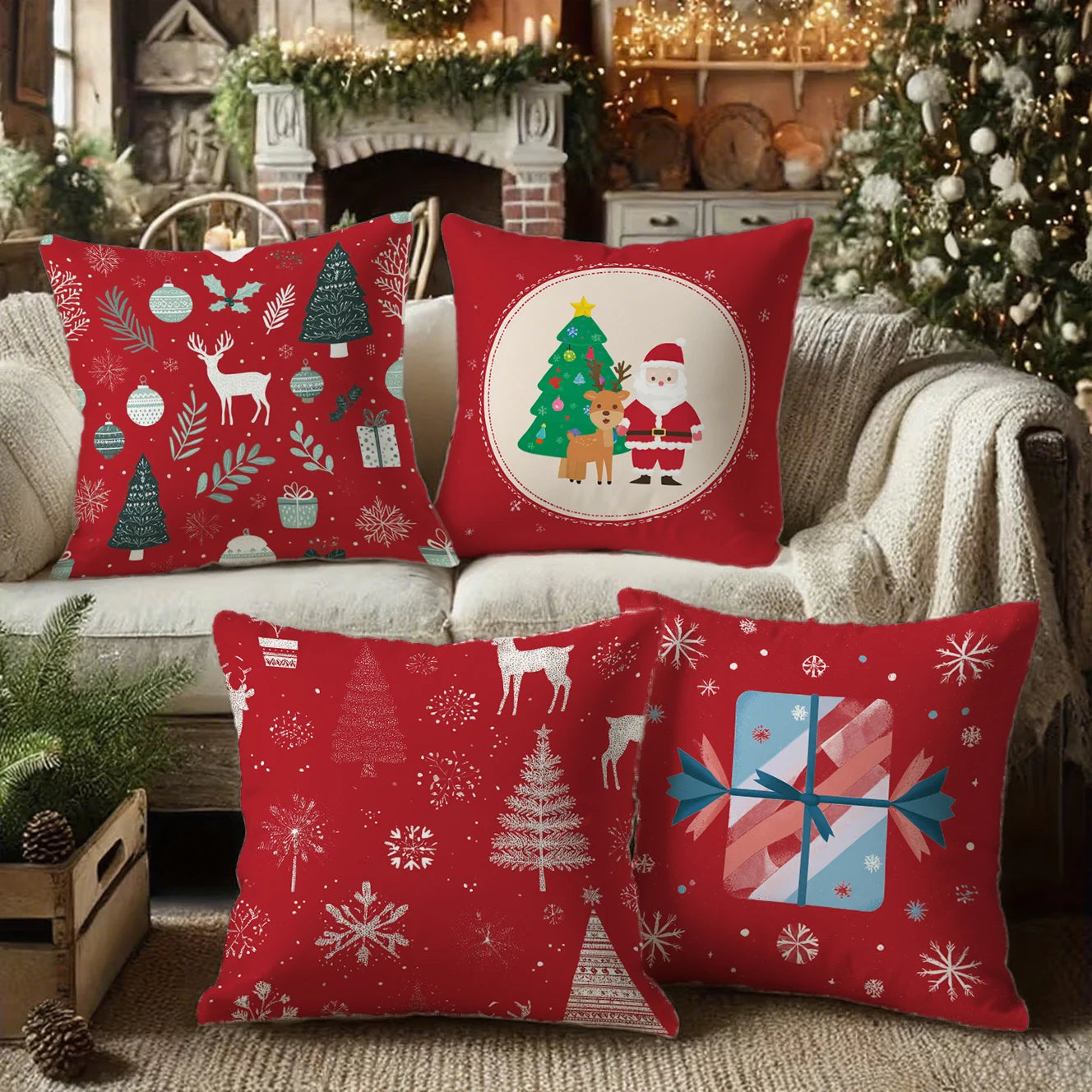 **Weihnachtskissenbezug 40x40** – Festliche Atmosphäre für Ihr Zuhause 8