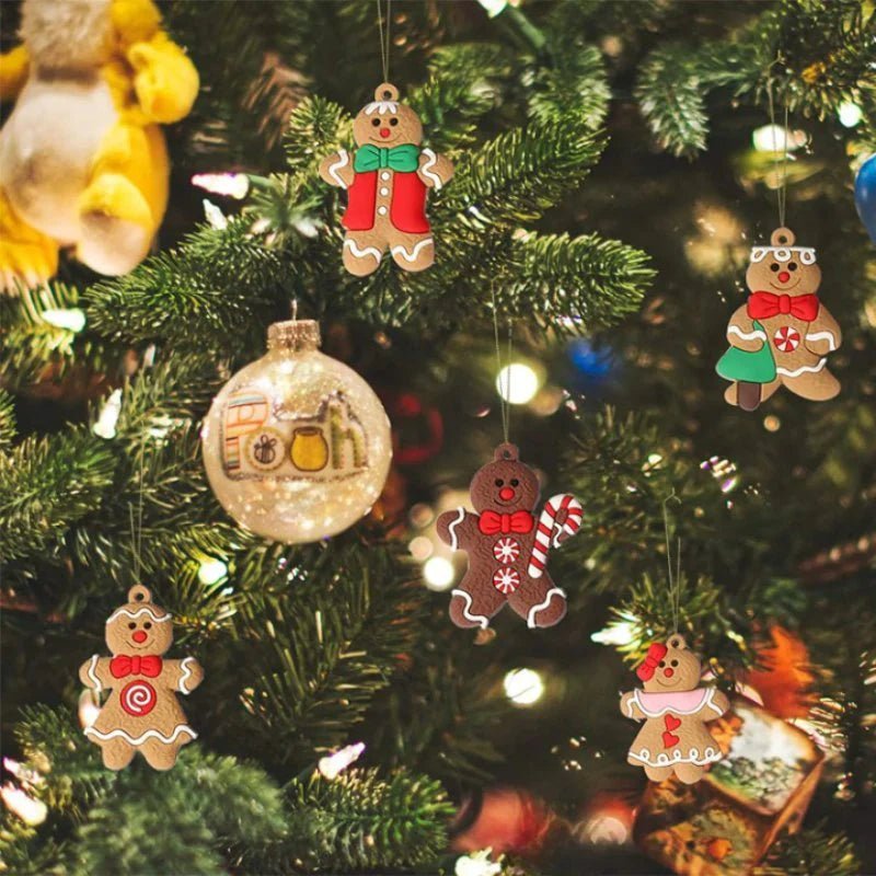 Weihnachtsplätzchen-Ornamente Set – Süße Silikon-Dekoration für Festliche Stimmung 3