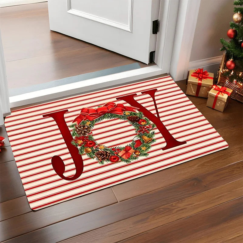 Weihnachtstür Matte Rot Santa Claus – Festlicher Eingangsbereich mit Weihnachtszauber 10