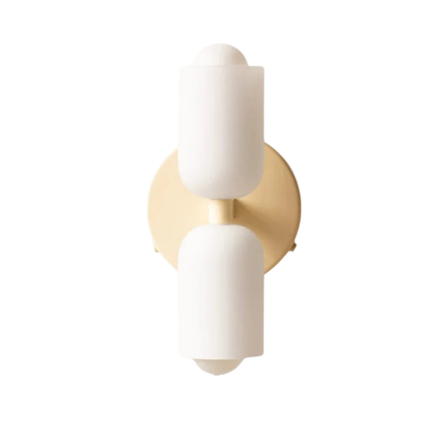 Wandleuchte Doppeloval – Symmetrisches Licht mit Goldakzent