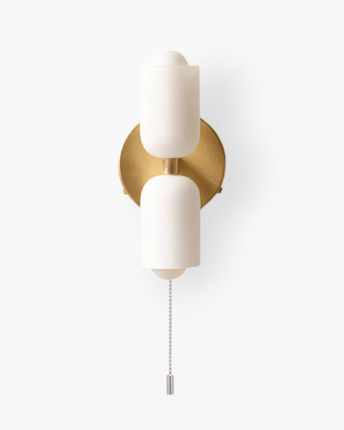 Wandleuchte Doppeloval – Symmetrisches Licht mit Goldakzent