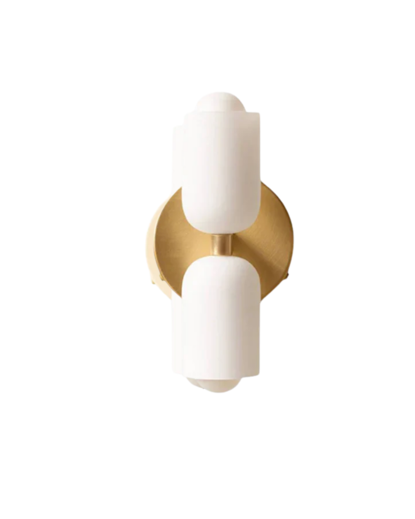 Wandleuchte Doppeloval – Symmetrisches Licht mit Goldakzent