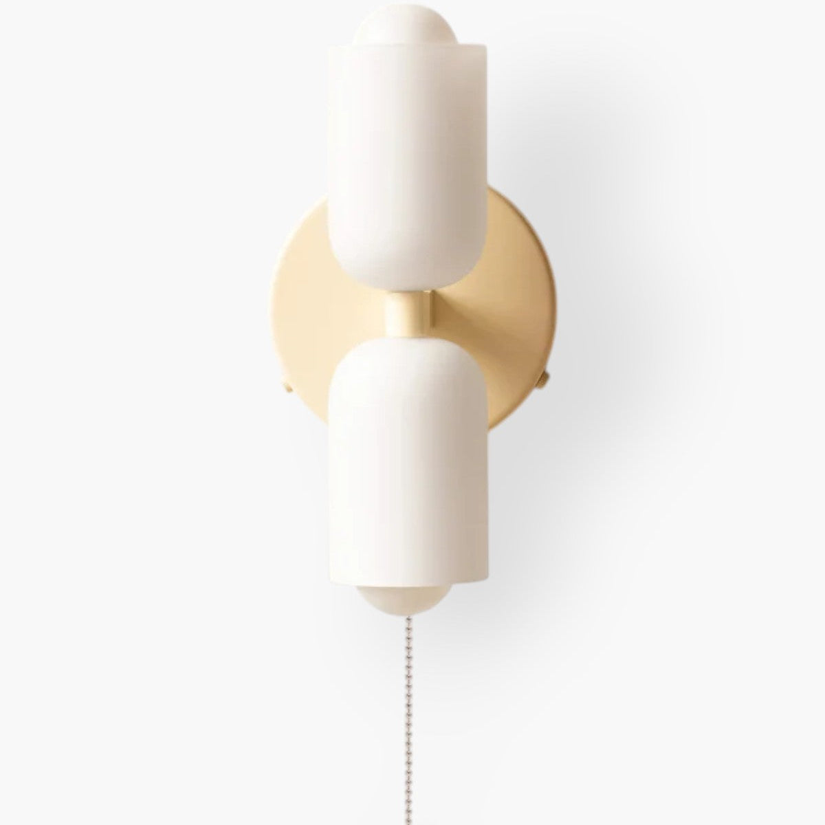 Wandleuchte Doppeloval – Symmetrisches Licht mit Goldakzent