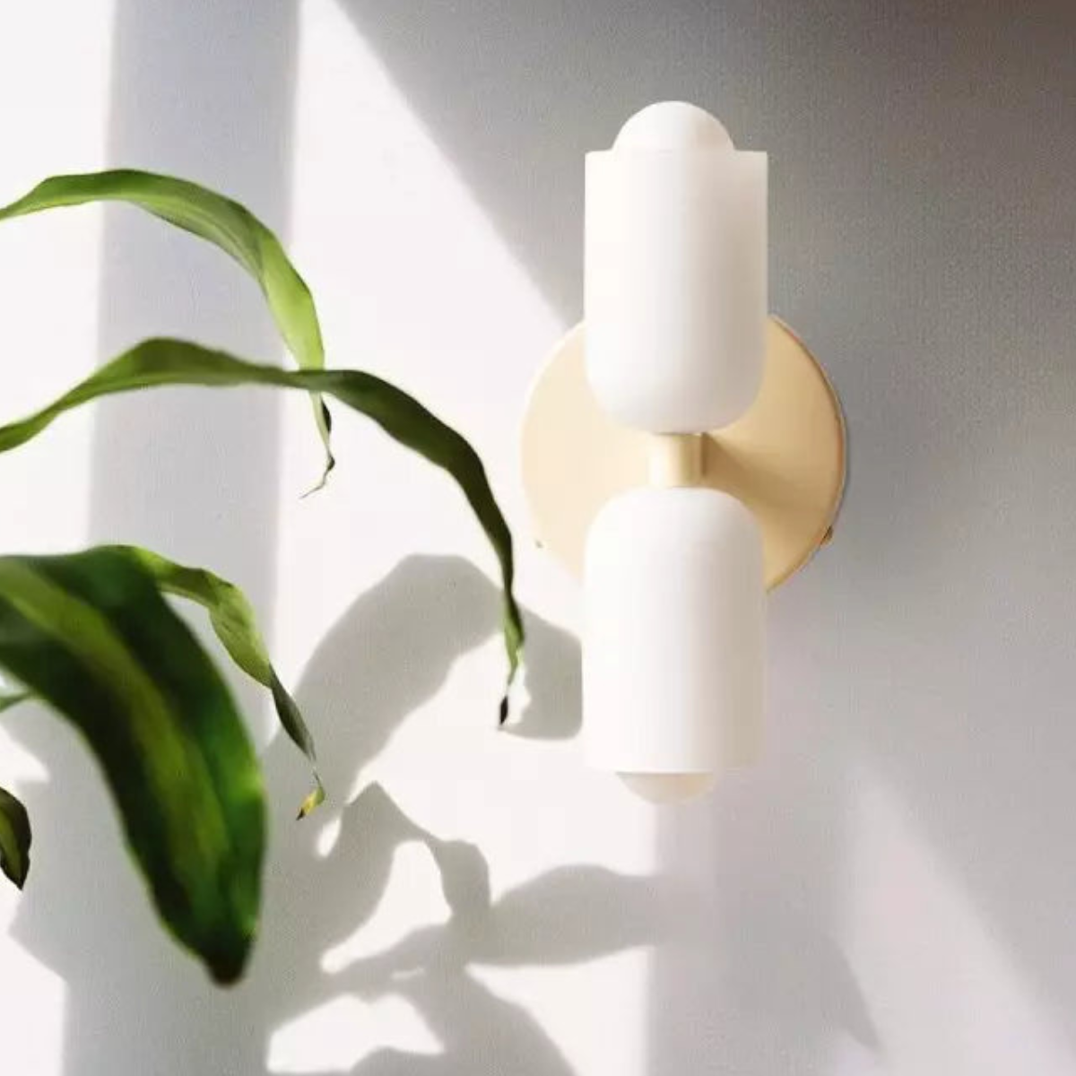 Wandleuchte Doppeloval – Symmetrisches Licht mit Goldakzent
