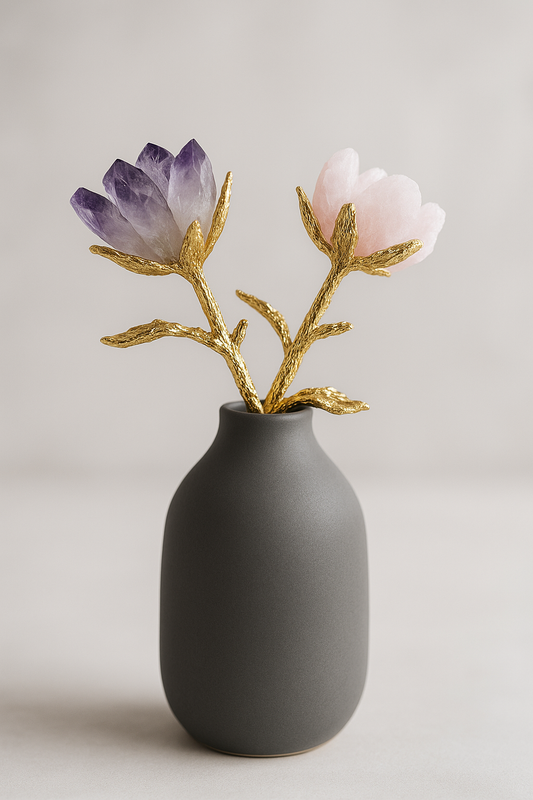 Zenaura Kristallrose – Handgefertigtes Dekoratives Element 1