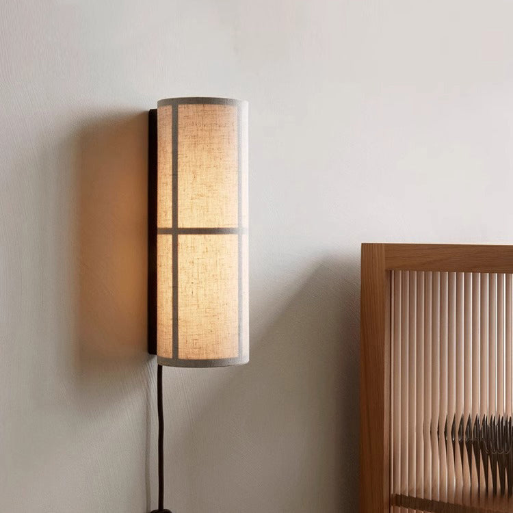 Zylindrische Stoff Wandlampe – Stilvolle Beleuchtung für Gemütliche Räume 2