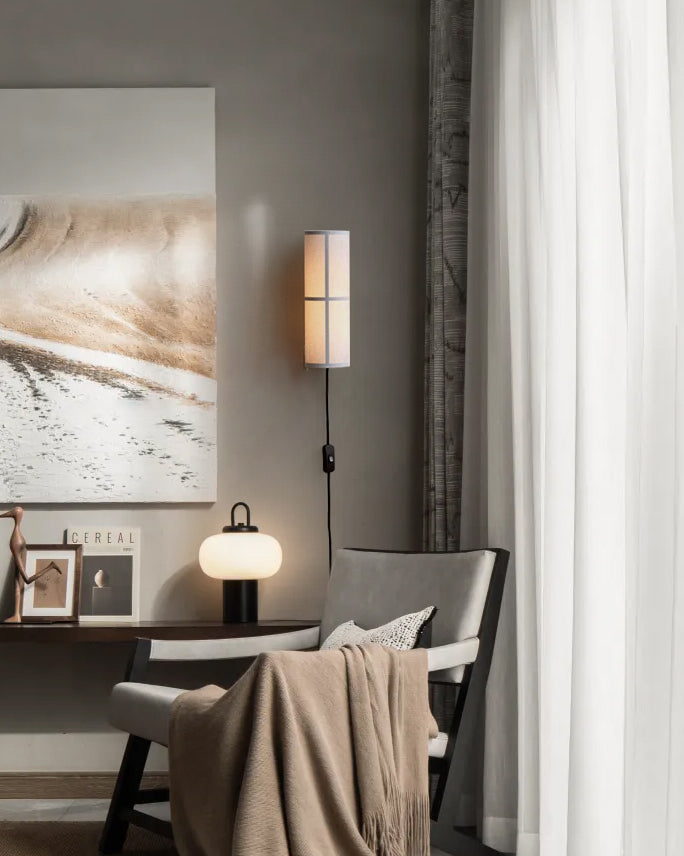 Zylindrische Stoff Wandlampe – Stilvolle Beleuchtung für Gemütliche Räume 7