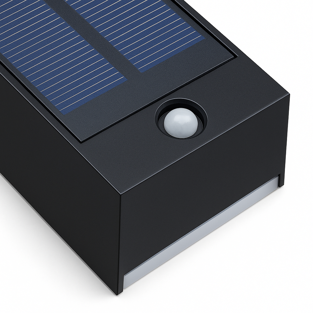 Zyro Villa Wandlampe – Stilvolle Solar-Beleuchtung für Außenbereiche 6