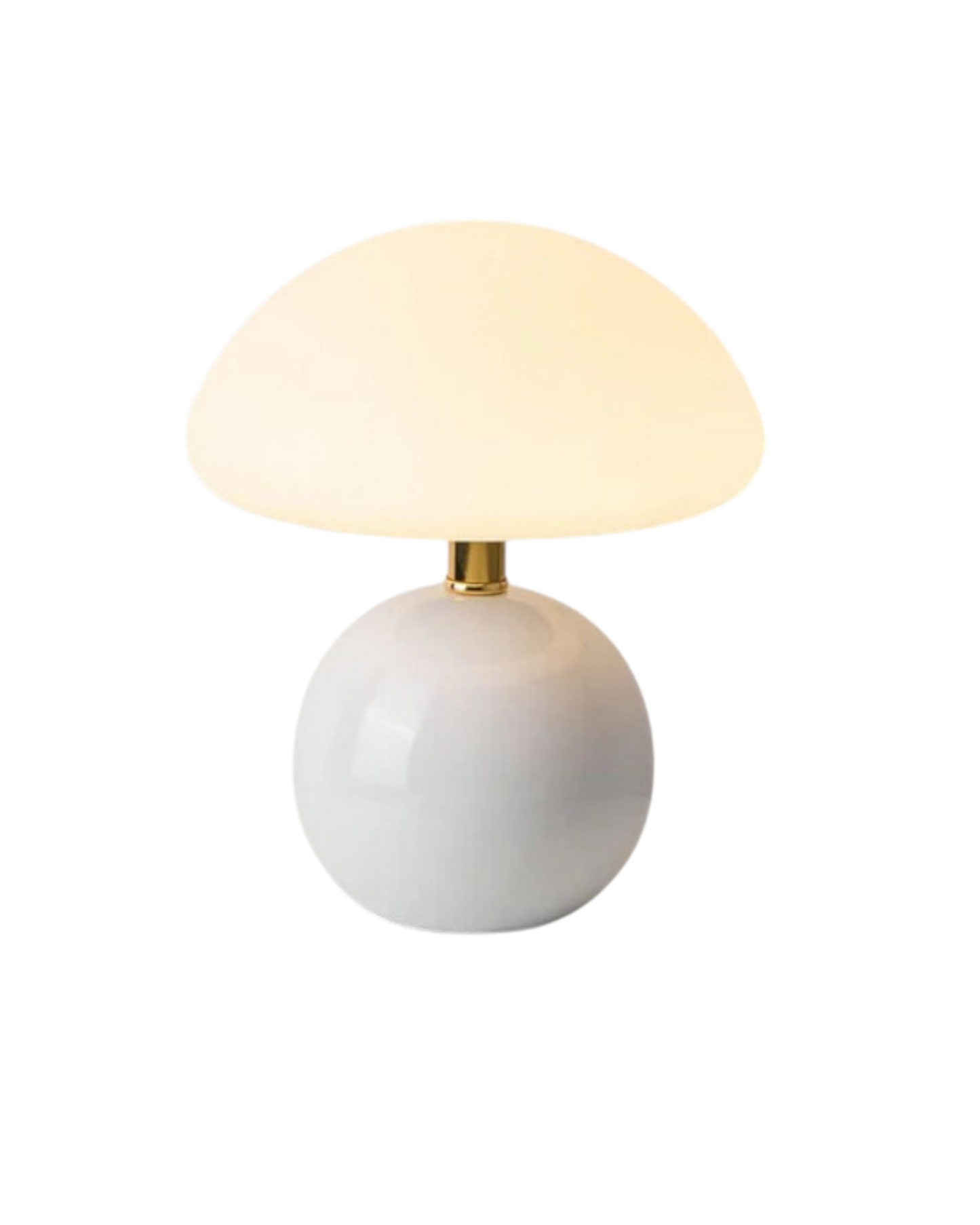 Tischlampe Kugelform Rot – Sanfte Lichtkuppel